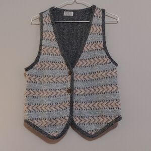 Nougat  silk Angora blend vest